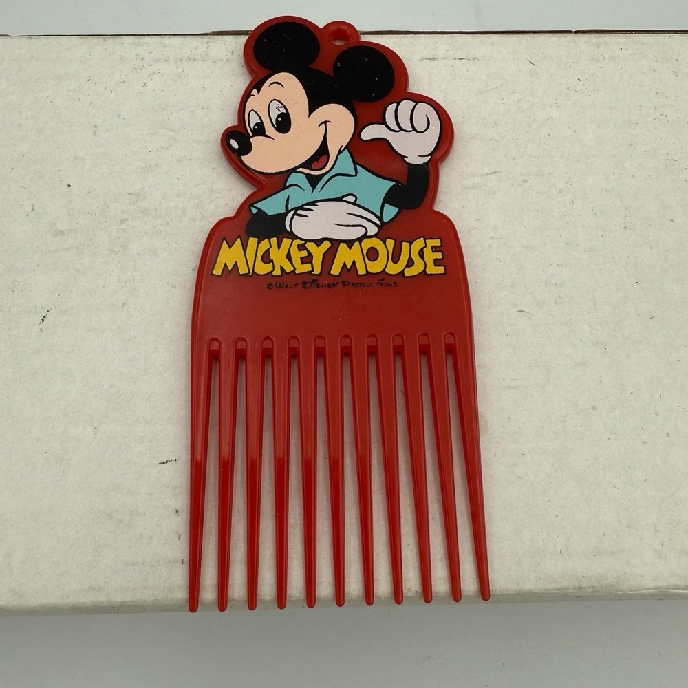 Vintage Mickey Mouse Walt Disney Pick Comb
